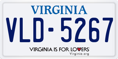 VA license plate VLD5267