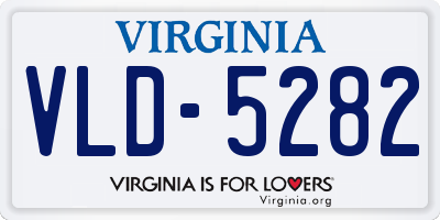 VA license plate VLD5282