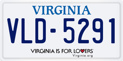 VA license plate VLD5291