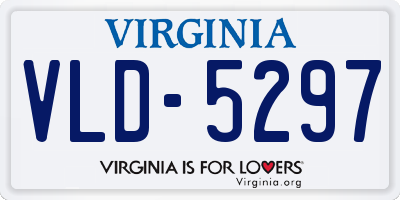 VA license plate VLD5297