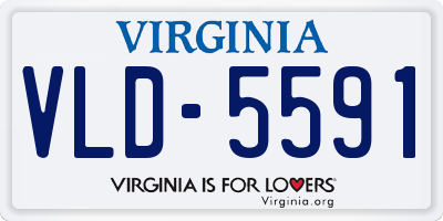 VA license plate VLD5591