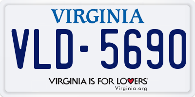 VA license plate VLD5690