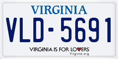 VA license plate VLD5691
