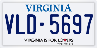 VA license plate VLD5697