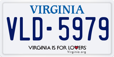 VA license plate VLD5979