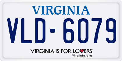 VA license plate VLD6079