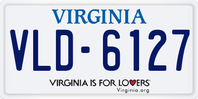 VA license plate VLD6127