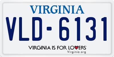 VA license plate VLD6131