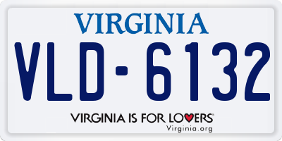 VA license plate VLD6132