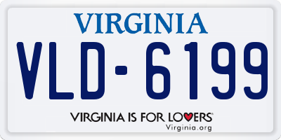 VA license plate VLD6199
