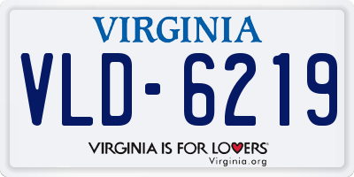 VA license plate VLD6219