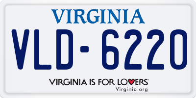 VA license plate VLD6220