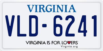 VA license plate VLD6241