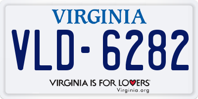 VA license plate VLD6282