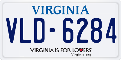 VA license plate VLD6284