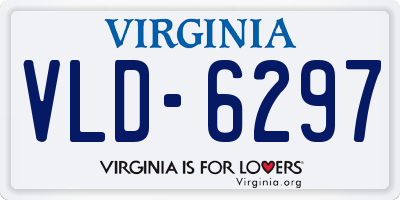 VA license plate VLD6297
