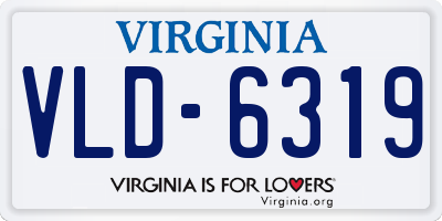 VA license plate VLD6319