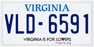 VA license plate VLD6591