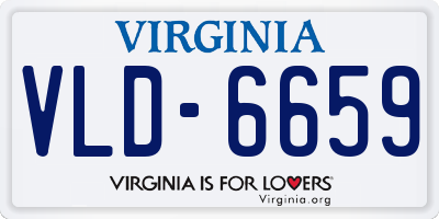 VA license plate VLD6659