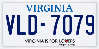 VA license plate VLD7079