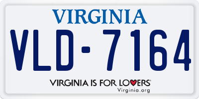 VA license plate VLD7164