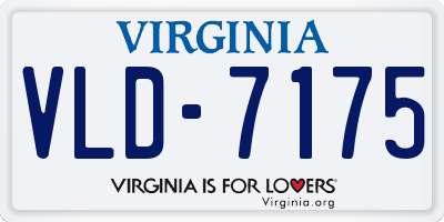 VA license plate VLD7175
