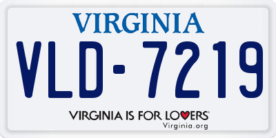 VA license plate VLD7219