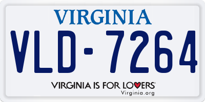 VA license plate VLD7264