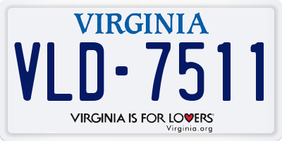 VA license plate VLD7511