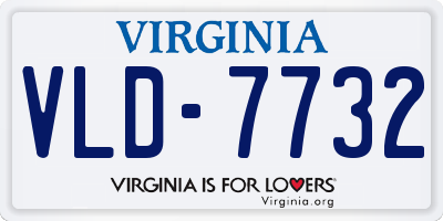VA license plate VLD7732
