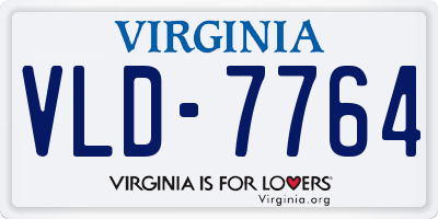 VA license plate VLD7764