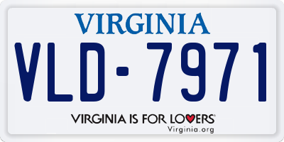 VA license plate VLD7971