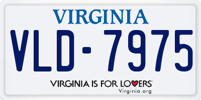 VA license plate VLD7975