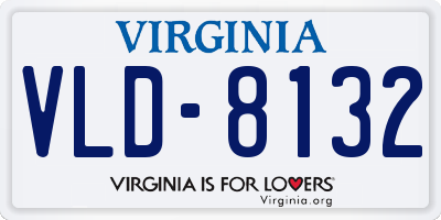 VA license plate VLD8132