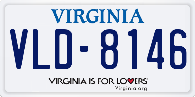 VA license plate VLD8146