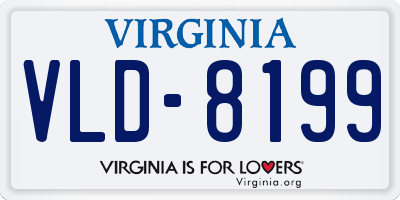 VA license plate VLD8199