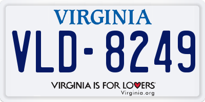 VA license plate VLD8249