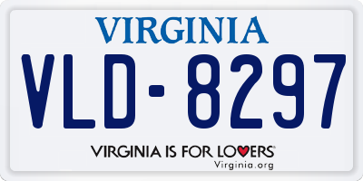 VA license plate VLD8297