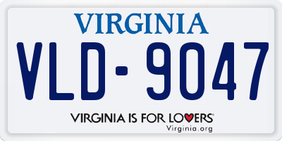 VA license plate VLD9047