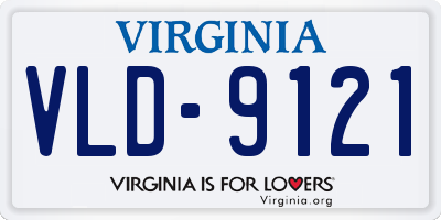 VA license plate VLD9121
