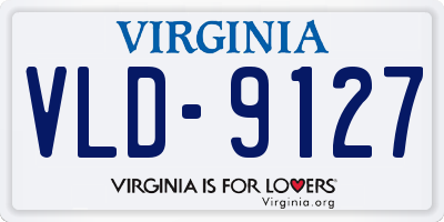 VA license plate VLD9127