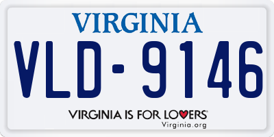VA license plate VLD9146