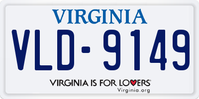 VA license plate VLD9149