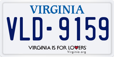 VA license plate VLD9159