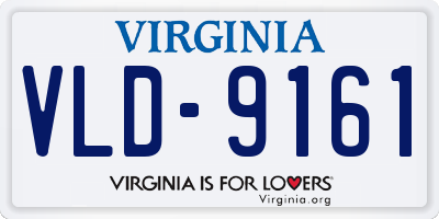 VA license plate VLD9161