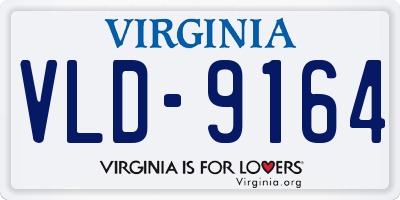 VA license plate VLD9164