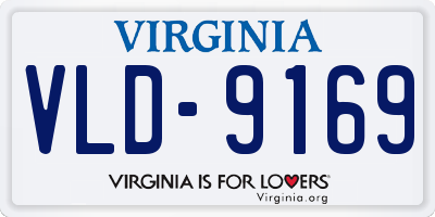 VA license plate VLD9169