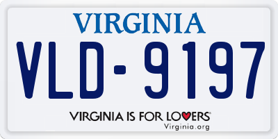 VA license plate VLD9197