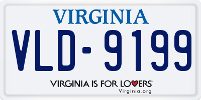 VA license plate VLD9199