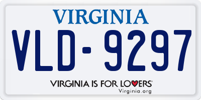 VA license plate VLD9297